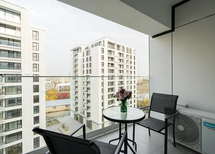 Lejlighed Pearl One Cotroceni Entire With King Bed, Parking, Fast Wifi, Balcony *